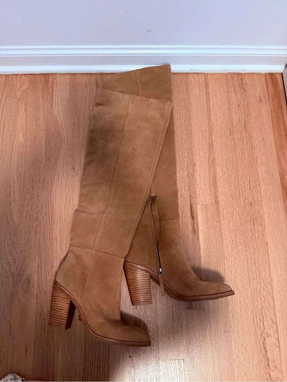 Treasure & Bond Tan Suede Over-the-Knee Boots